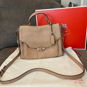 Coach Madison Sadie Flap Satchel in Glitter Lizard 26324